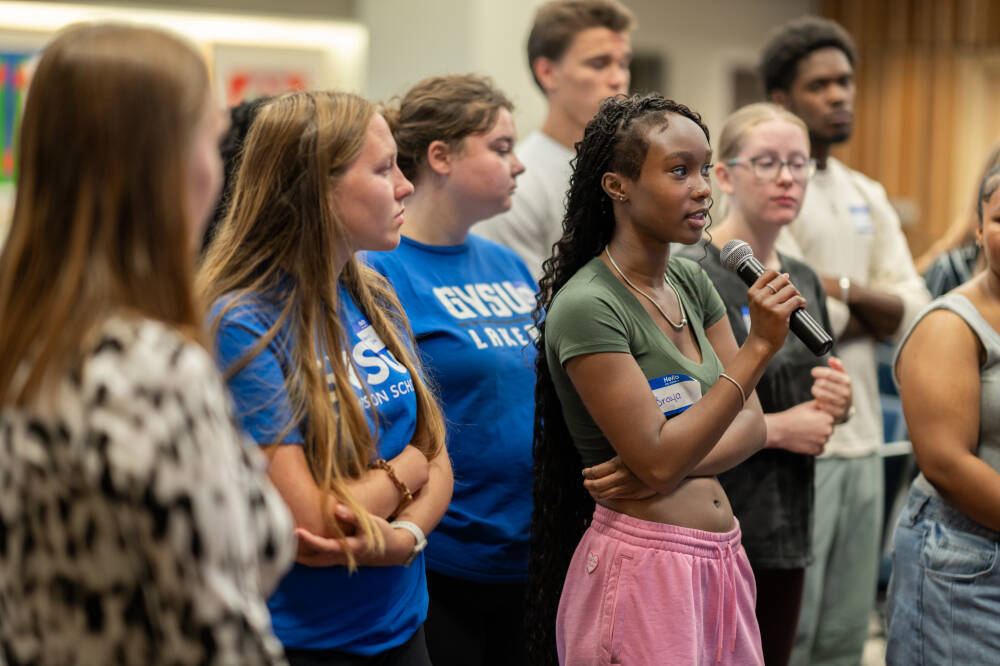 Students having a open discussion